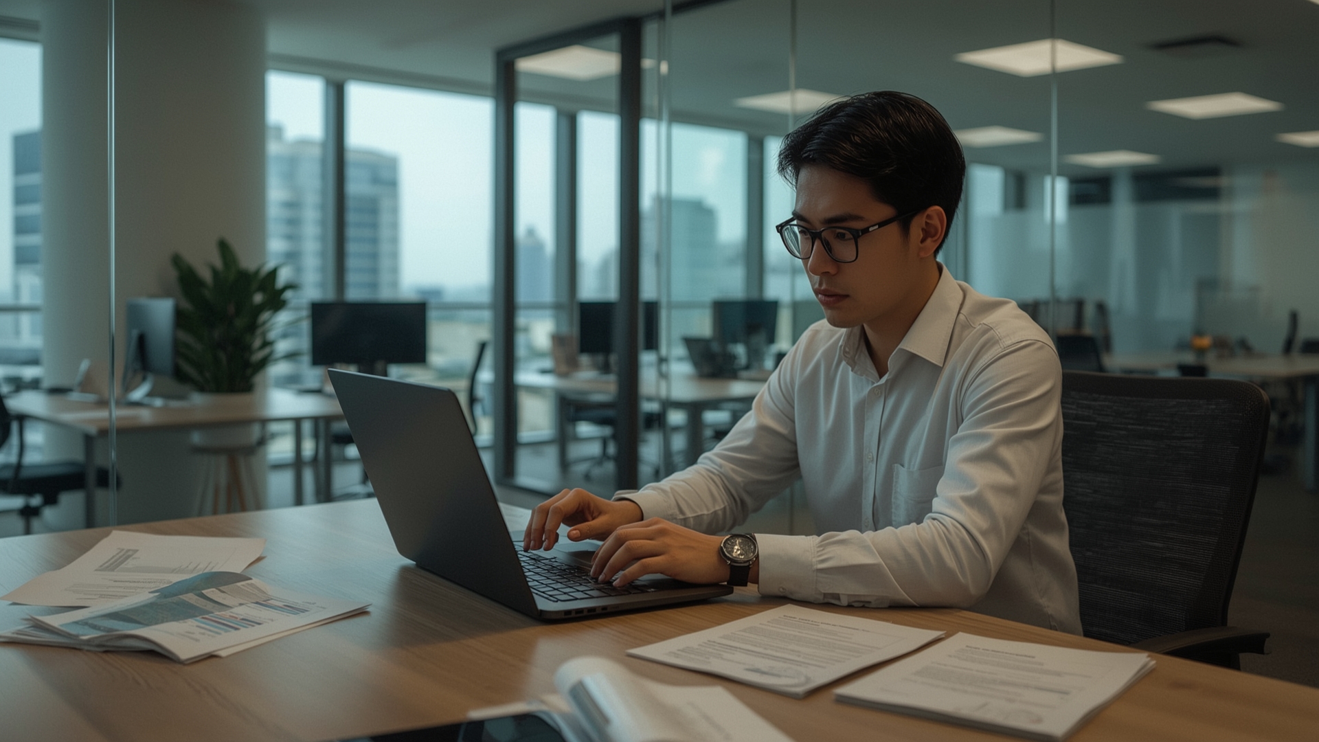 Professional auditors at work